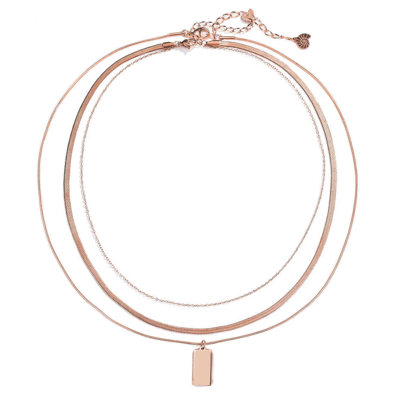 Snake Multi-Chain Necklace Set